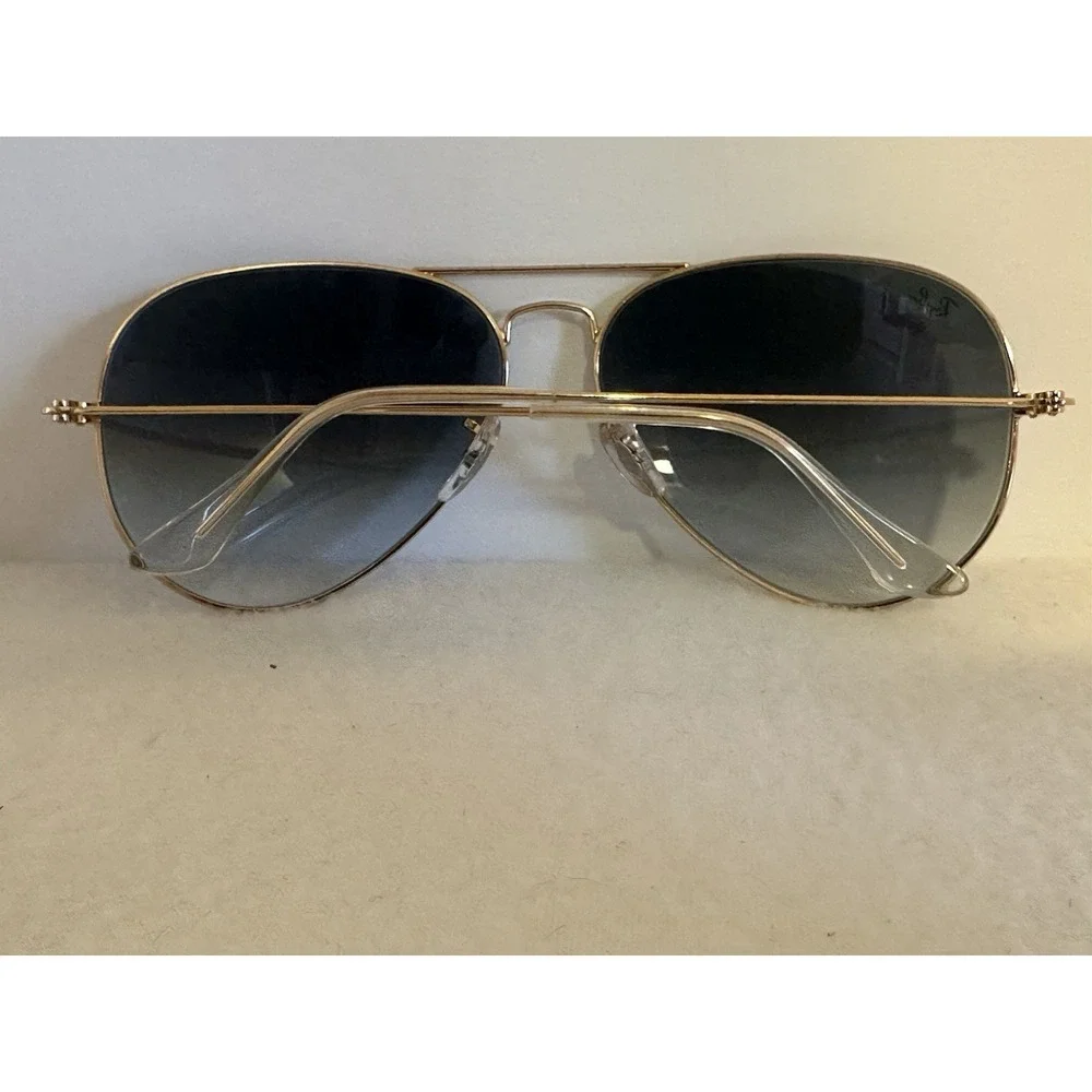 Ray-Ban Sunglasses RB3025 AVIATOR LARGE METAL 001/32 Gold Blue Gradient 62 mm